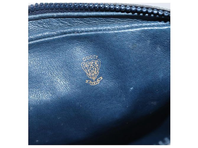 Gucci Borsa a Spalla GG Supreme in PVC Blu Auth 151552 Blu navy - vista 18