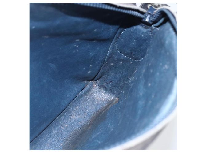 Gucci Borsa a Spalla GG Supreme in PVC Blu Auth 151552 Blu navy - vista 19