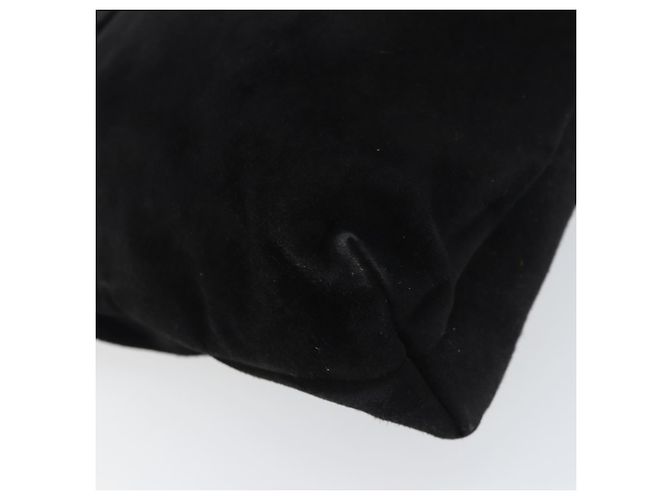Borsa a Spalla Vala in Pelle Scamosciata Nera e Oro Salvatore Ferragamo Auth bs31358 Nero D'oro - vista 14