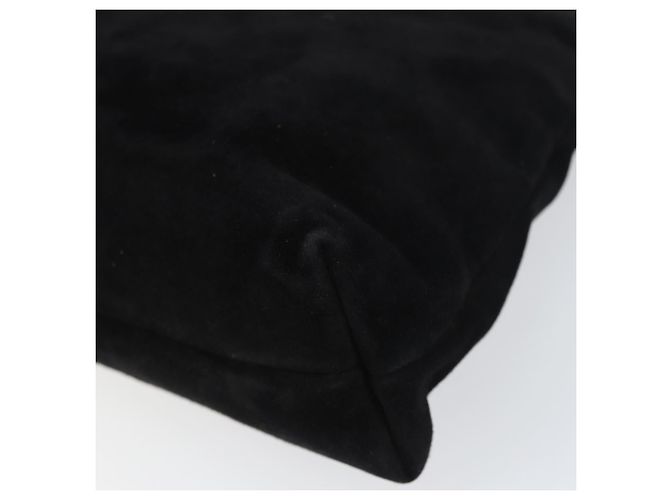 Borsa a Spalla Vala in Pelle Scamosciata Nera e Oro Salvatore Ferragamo Auth bs31358 Nero D'oro - vista 9