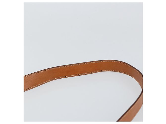 Céline Borsa a Spalla in Tela Macadam CELINE in Pelle PVC Marrone Oro Auth ki6185 D'oro - vista 8