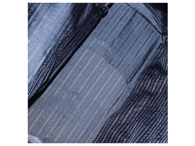 PRADA Borsa a mano in nylon nero e oro Auth ar13780 D'oro - vista 10
