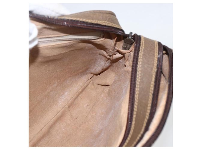 GUCCI GG Plus Supreme Schultertasche aus PVC-Leder Beige Gold Auth 151550 Golden - Ansicht 21