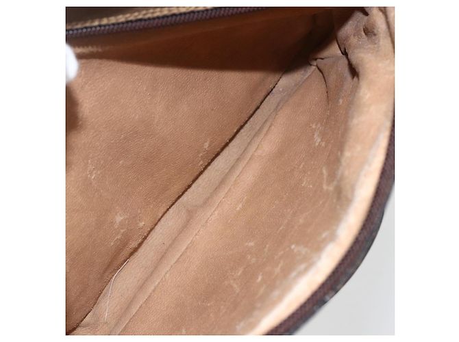 GUCCI GG Plus Supreme Schultertasche aus PVC-Leder Beige Gold Auth 151550 Golden - Ansicht 24