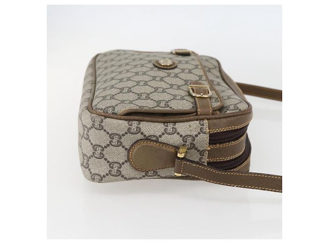 GUCCI GG Plus Supreme Schultertasche aus PVC-Leder Beige Gold Auth 151550 Golden - Ansicht 4