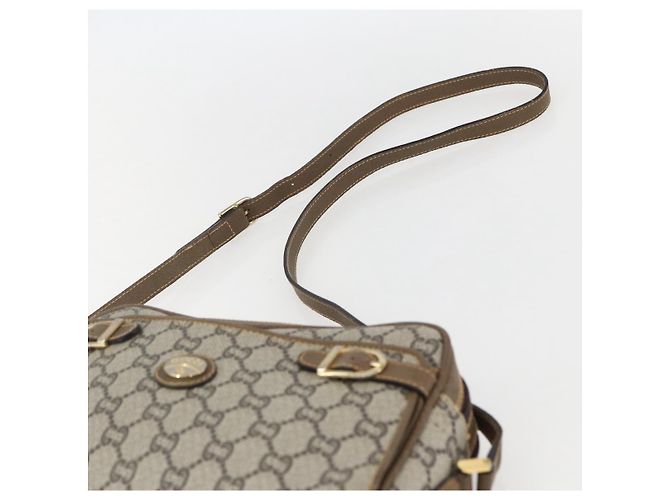 GUCCI GG Plus Supreme Schultertasche aus PVC-Leder Beige Gold Auth 151550 Golden - Ansicht 8