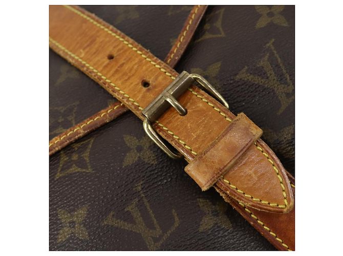 LOUIS VUITTON Borsa a Spalla Monogram Saumur 35 M42254 LV Auth ka435 Monogramma - vista 18