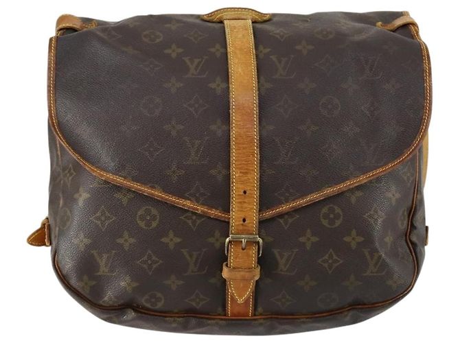 LOUIS VUITTON Borsa a Spalla Monogram Saumur 35 M42254 LV Auth ka435 Monogramma - vista 2
