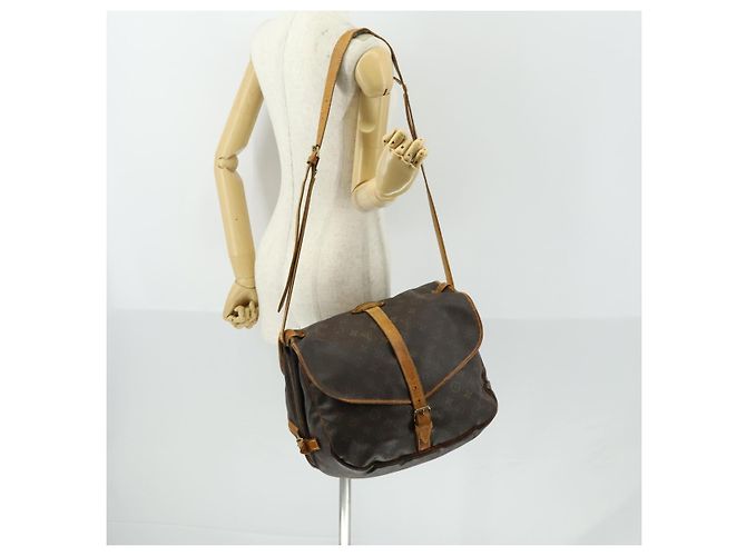 LOUIS VUITTON Borsa a Spalla Monogram Saumur 35 M42254 LV Auth ka435 Monogramma - vista 29