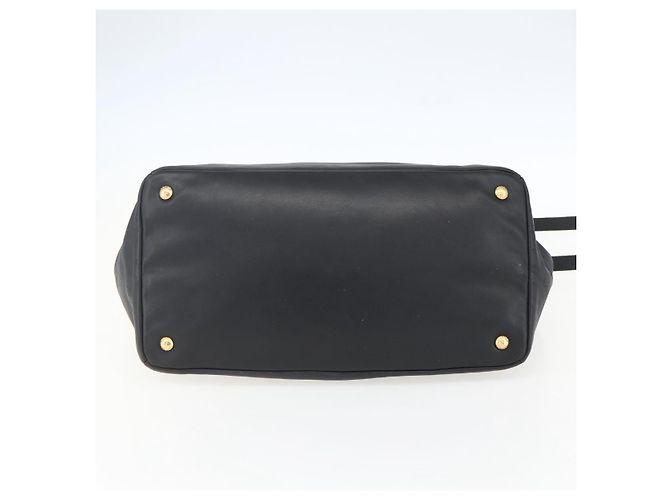 PRADA Borsa a Mano in Pelle 2 in 1 Nera Oro Auth yk19782 Nero D'oro - vista 11