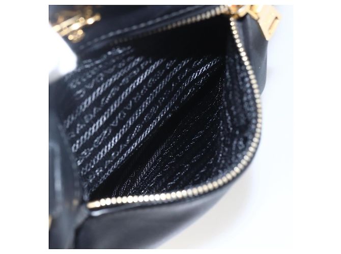 PRADA Borsa a Mano in Pelle 2 in 1 Nera Oro Auth yk19782 Nero D'oro - vista 26