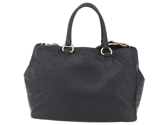 PRADA Borsa a Mano in Pelle 2 in 1 Nera Oro Auth yk19782 Nero D'oro - vista 3