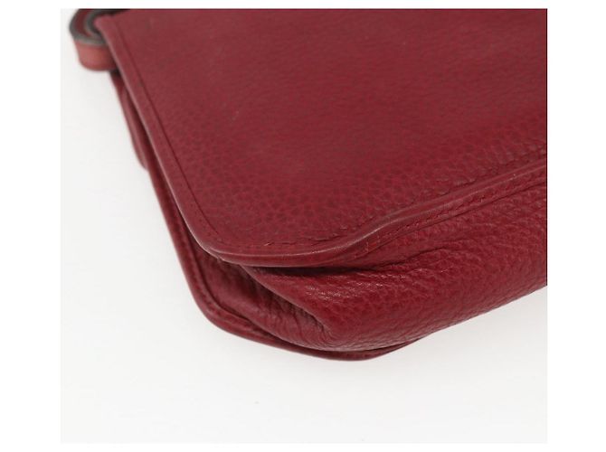 Borsa a mano in pelle Christian Dior 2 in 1 Rossa Oro Auth BA8209 Rosso D'oro - vista 17