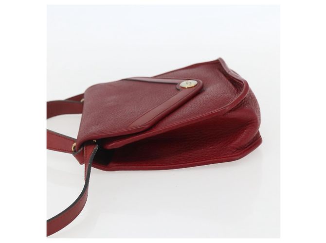 Borsa a mano in pelle Christian Dior 2 in 1 Rossa Oro Auth BA8209 Rosso D'oro - vista 3