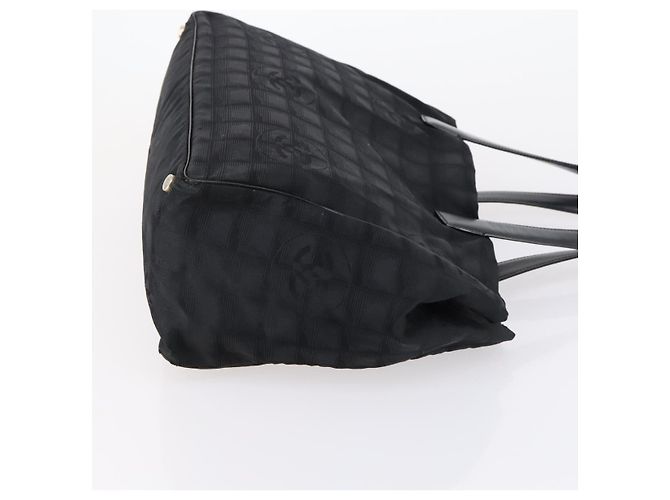 CHANEL Nuova Borsa Tote da Viaggio in Nylon 2 Set Nero CC Auth BA8474 - vista 12