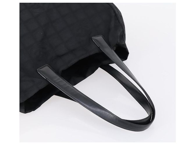 CHANEL Nuova Borsa Tote da Viaggio in Nylon 2 Set Nero CC Auth BA8474 - vista 13
