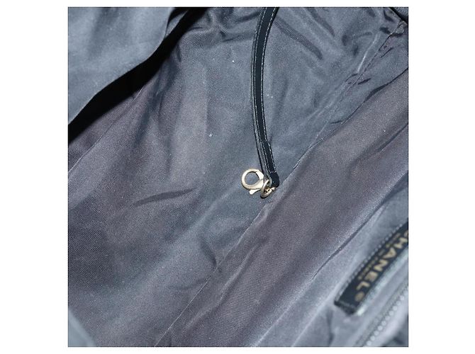 CHANEL Nuova Borsa Tote da Viaggio in Nylon 2 Set Nero CC Auth BA8474 - vista 17