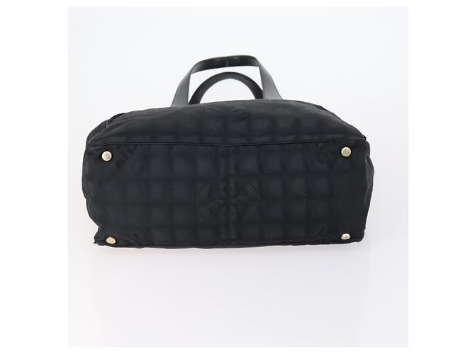CHANEL Nuova Borsa Tote da Viaggio in Nylon 2 Set Nero CC Auth BA8474 - vista 7