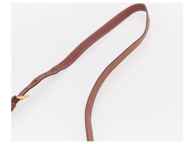 Borsa a Spalla PRADA in Nylon Pelle Arancione Oro Auth 155084 D'oro - vista 14