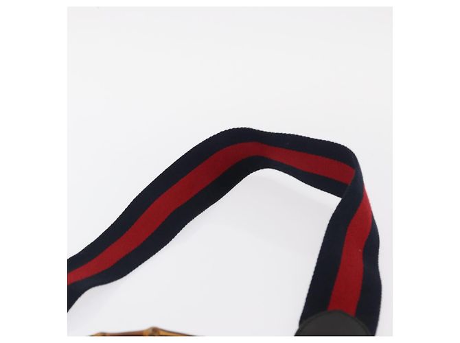 Borsa in pelle 2 in 1 nera della linea Sherry di GUCCI Bamboo 459076 Auth ar13801 Nero D'oro - vista 10