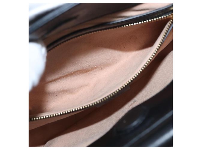 Borsa in pelle 2 in 1 nera della linea Sherry di GUCCI Bamboo 459076 Auth ar13801 Nero D'oro - vista 25