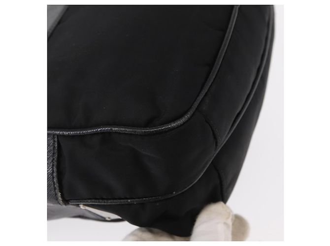 Borsa a Spalla PRADA Nylon Nero Argento Autentica 155226 - vista 12