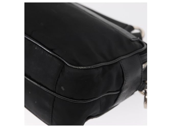 Borsa a Spalla PRADA Nylon Nero Argento Autentica 155226 - vista 13