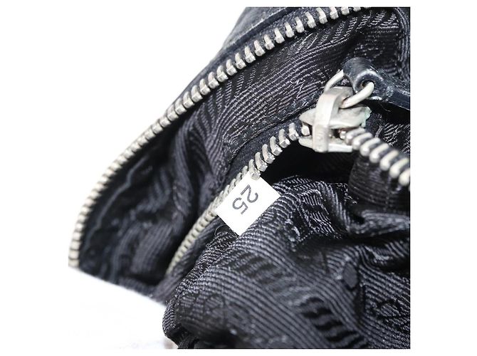 Borsa a Spalla PRADA Nylon Nero Argento Autentica 155226 - vista 23