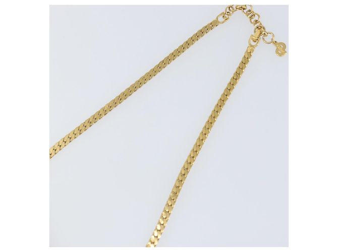 Collana Christian Dior metallo oro Auth am9877 D'oro - vista 11