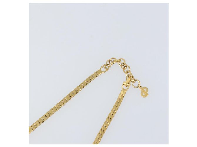 Collana Christian Dior metallo oro Auth am9877 D'oro - vista 12