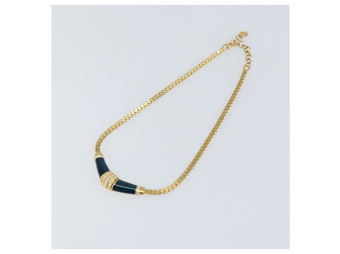 Collana Christian Dior metallo oro Auth am9877 D'oro - vista 2