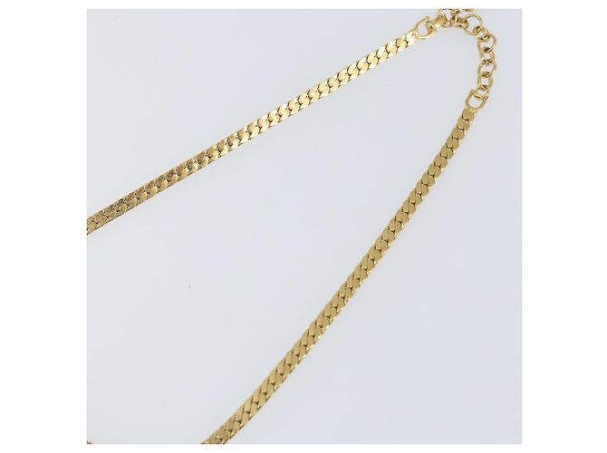 Collana Christian Dior metallo oro Auth am9877 D'oro - vista 5