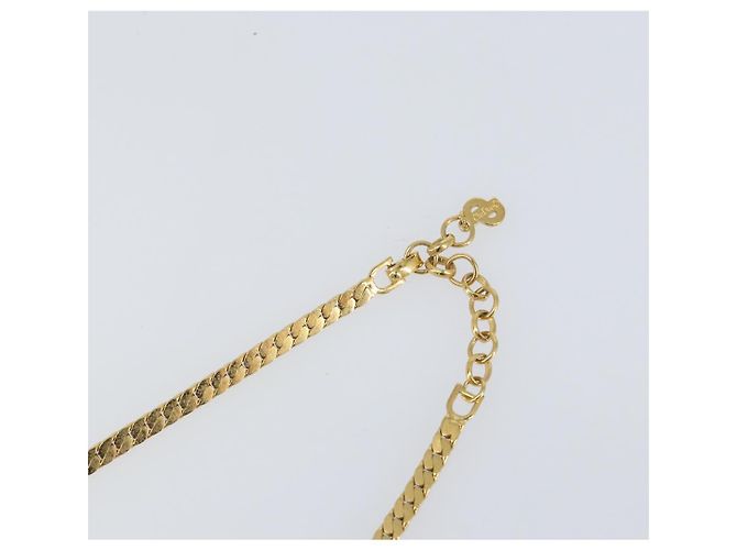 Collana Christian Dior metallo oro Auth am9877 D'oro - vista 6