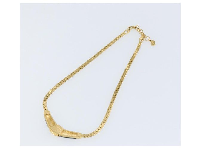 Collana Christian Dior metallo oro Auth am9877 D'oro - vista 8