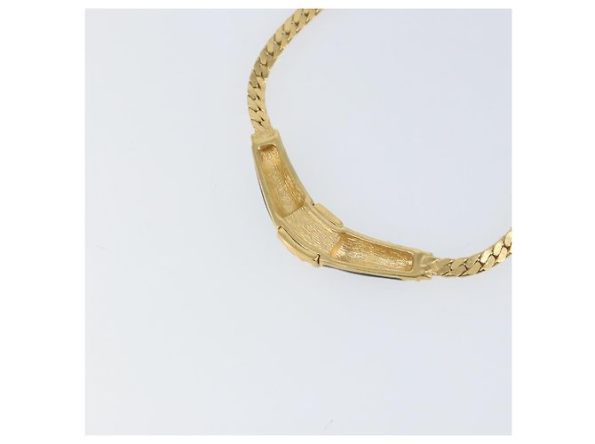 Collana Christian Dior metallo oro Auth am9877 D'oro - vista 9