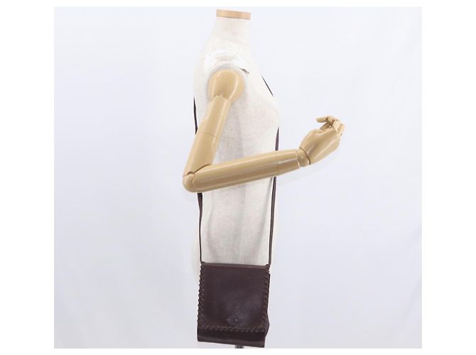 Saint Laurent Schultertasche aus Leder Lila Gold Auth ka546 Golden - Ansicht 21