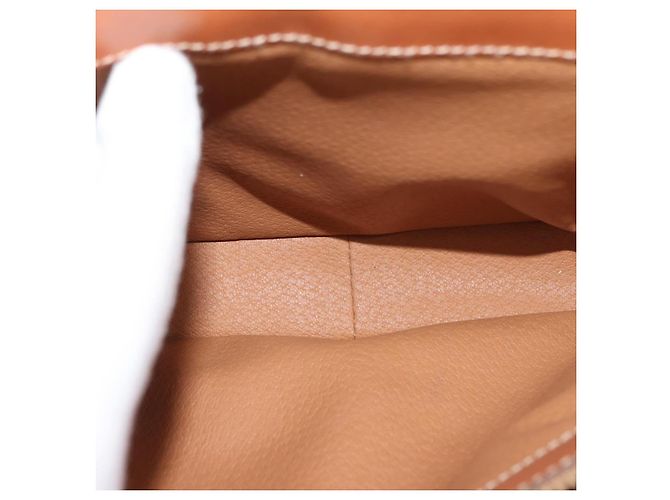 Céline Borsa a mano in tela Macadam CELINE in pelle PVC 2 in 1 marrone oro Auth 146100 D'oro - vista 11