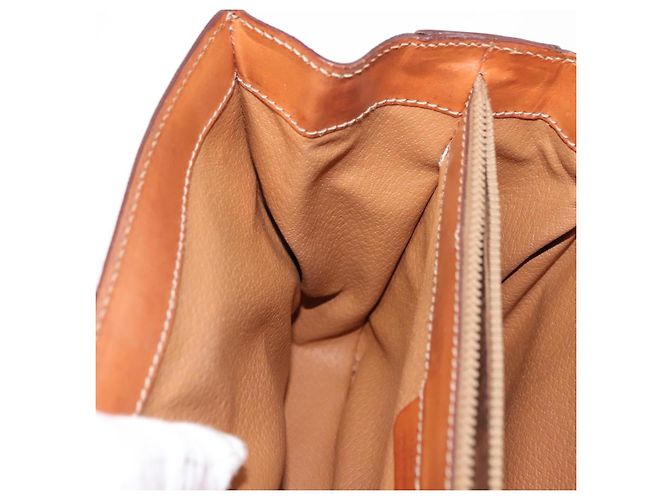 Céline Borsa a mano in tela Macadam CELINE in pelle PVC 2 in 1 marrone oro Auth 146100 D'oro - vista 25