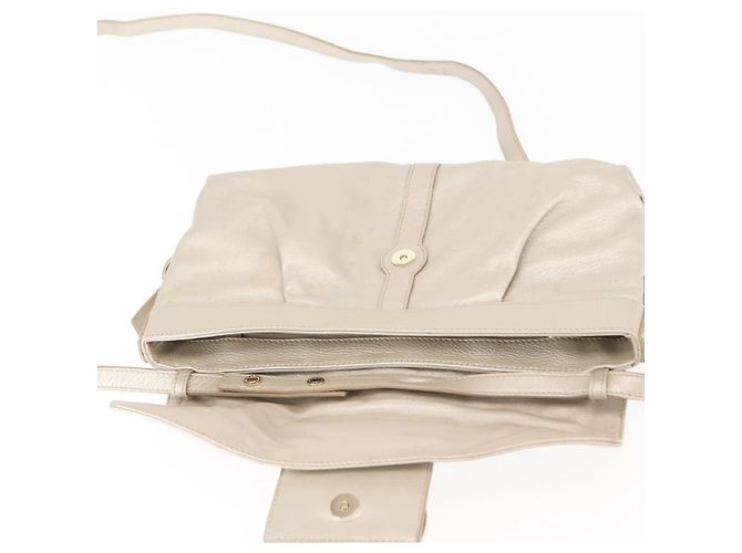 Bulgari Borsa a Spalla BVLGARI Chandra in Pelle Argento Oro Auth hk3110 D'oro - vista 9