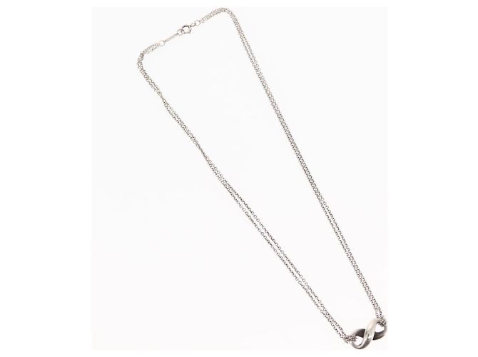 Autre Marque TIFFANY&Co. Infinity Necklace Ag925 Silver Auth SW1647 Silvery - view 2