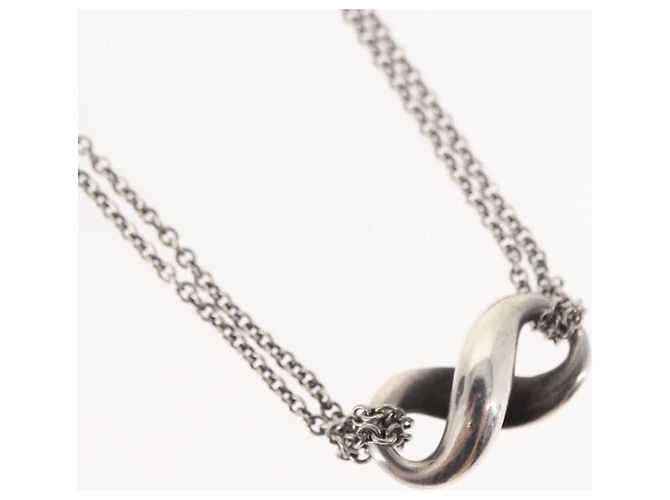 Autre Marque TIFFANY&Co. Infinity Necklace Ag925 Silver Auth SW1647 Silvery - view 3