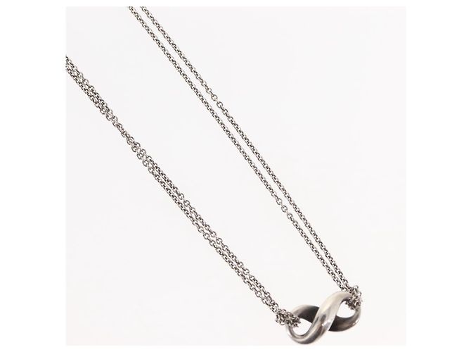 Autre Marque TIFFANY&Co. Infinity Necklace Ag925 Silver Auth SW1647 Silvery - view 4