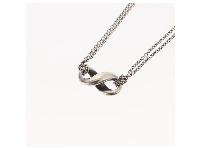 Autre Marque TIFFANY&Co. Infinity Necklace Ag925 Silver Auth SW1647 Silvery - view 8