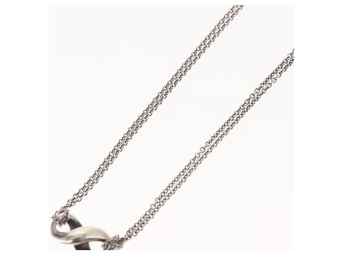 Autre Marque TIFFANY&Co. Infinity Necklace Ag925 Silver Auth SW1647 Silvery - view 9