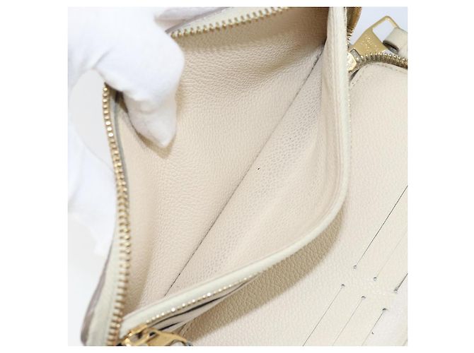 LOUIS VUITTON Empreinte Carteira Secreta Ron Wallet Branca M93437 Auth bs29476 Branco - vista 10