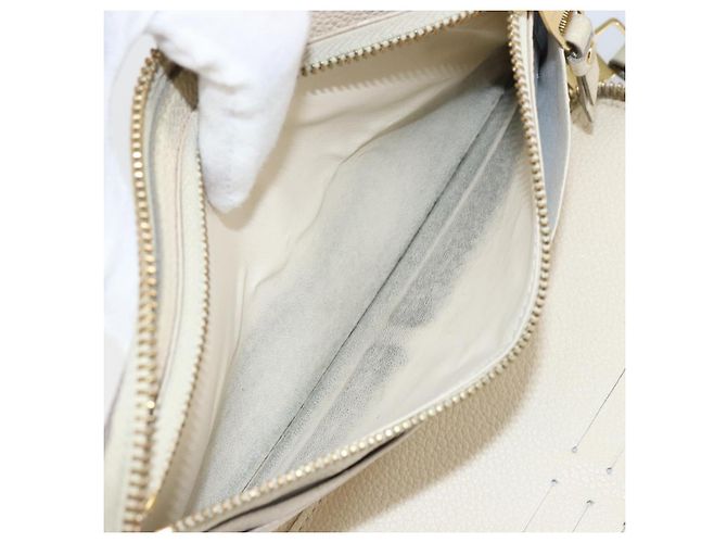 LOUIS VUITTON Empreinte Carteira Secreta Ron Wallet Branca M93437 Auth bs29476 Branco - vista 11
