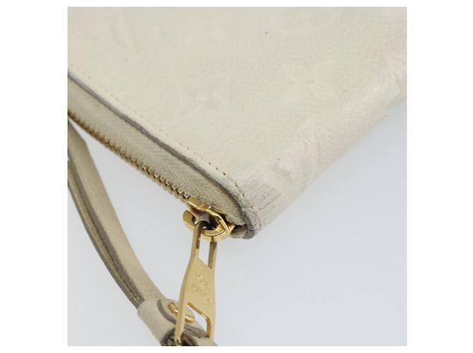 LOUIS VUITTON Empreinte Carteira Secreta Ron Wallet Branca M93437 Auth bs29476 Branco - vista 14