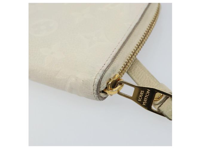 LOUIS VUITTON Empreinte Carteira Secreta Ron Wallet Branca M93437 Auth bs29476 Branco - vista 15