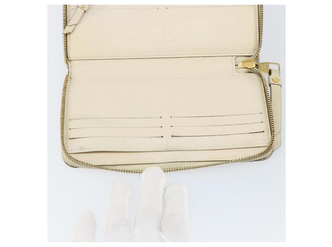 LOUIS VUITTON Empreinte Carteira Secreta Ron Wallet Branca M93437 Auth bs29476 Branco - vista 18