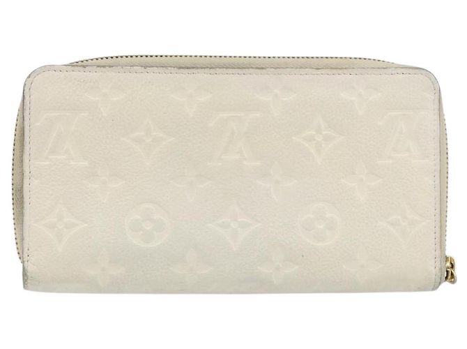 LOUIS VUITTON Empreinte Carteira Secreta Ron Wallet Branca M93437 Auth bs29476 Branco - vista 2